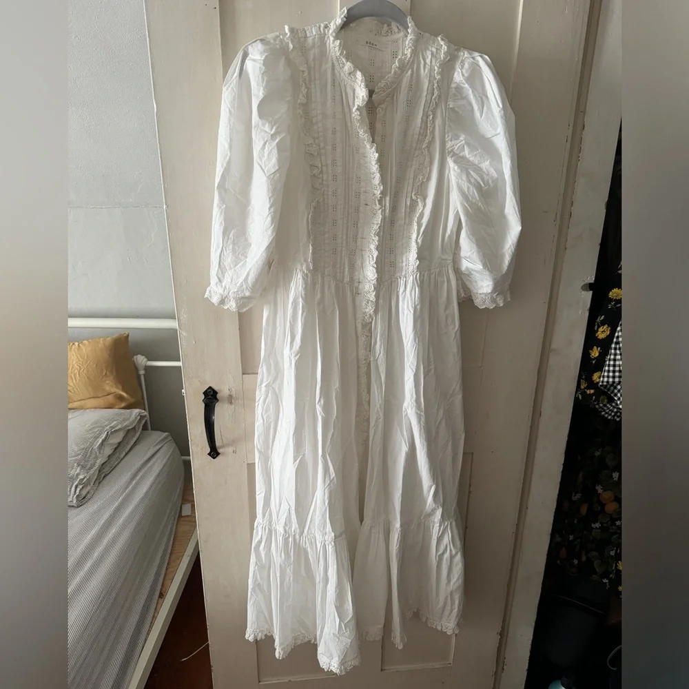 Doen Darby Dress Size S - Powder White - Picture 6 of 8